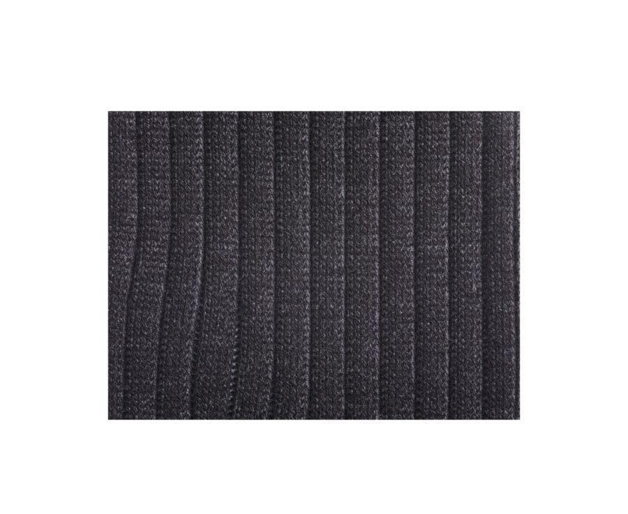 Chaussettes ville homme fil d’Écosse Noir et Gris
