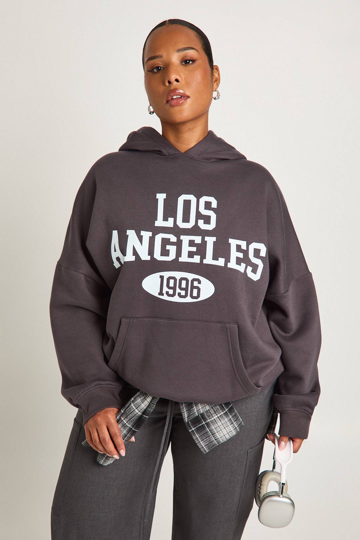 boohoo Sweat à Casynthétiqueche Oversize Plus Los Angeles