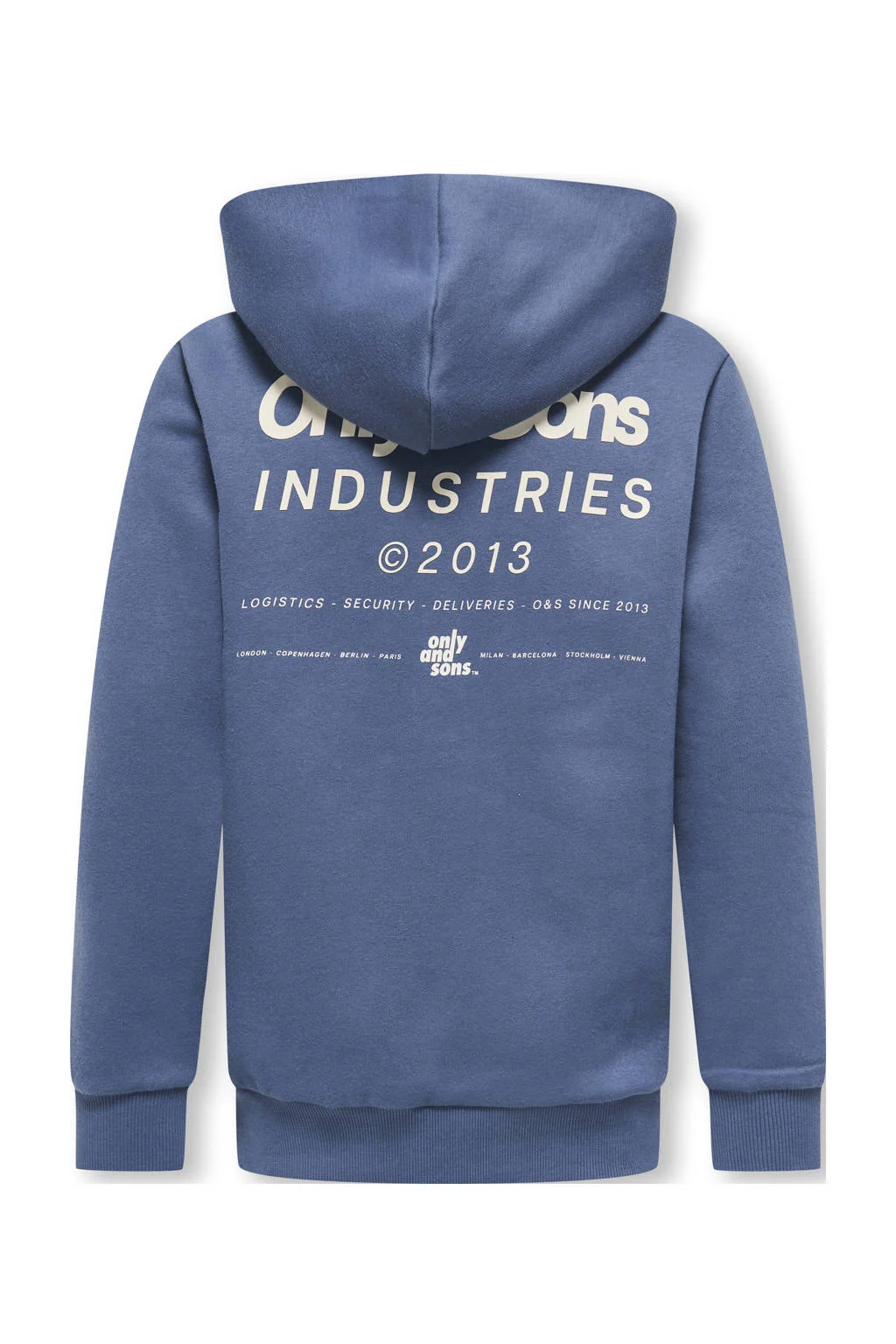 ONLY & SONS JUNIOR hoodie blauw