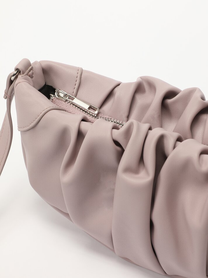 Bolsa transversal franzida - Malva