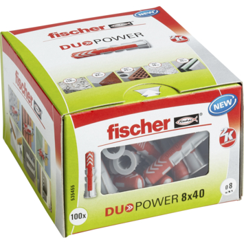 Fischer Universeelplug DuoPower 8x40mm 100 stuks