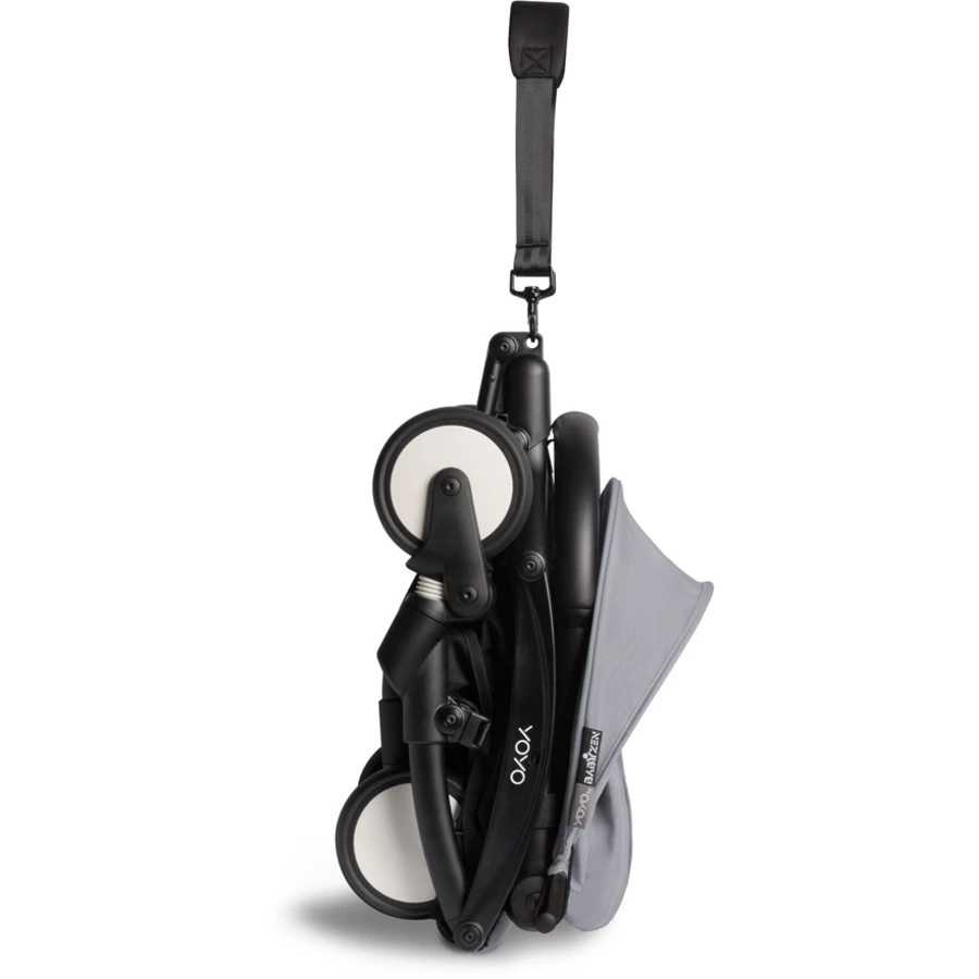 BABYZEN Kinderwagen YOYO2 6+ Black mit Textilset Stone