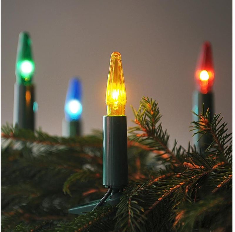 Kerst - Lichtketting - 16xE10 - 13,5m - Meerdere Kleuren