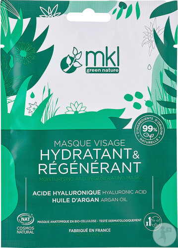 MKL Green Nature Masque Visage Hydratant Régénérant 10ml NF