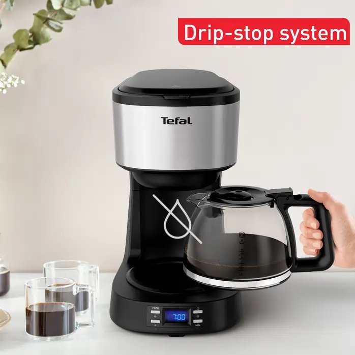 Tefal CM520D10 Koffiezet met timer 1,2 L