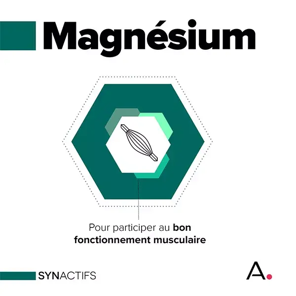 Aragan - Synactifs - Myoactifs® - Décontraction musculaire - Magnésium - 30 gélules