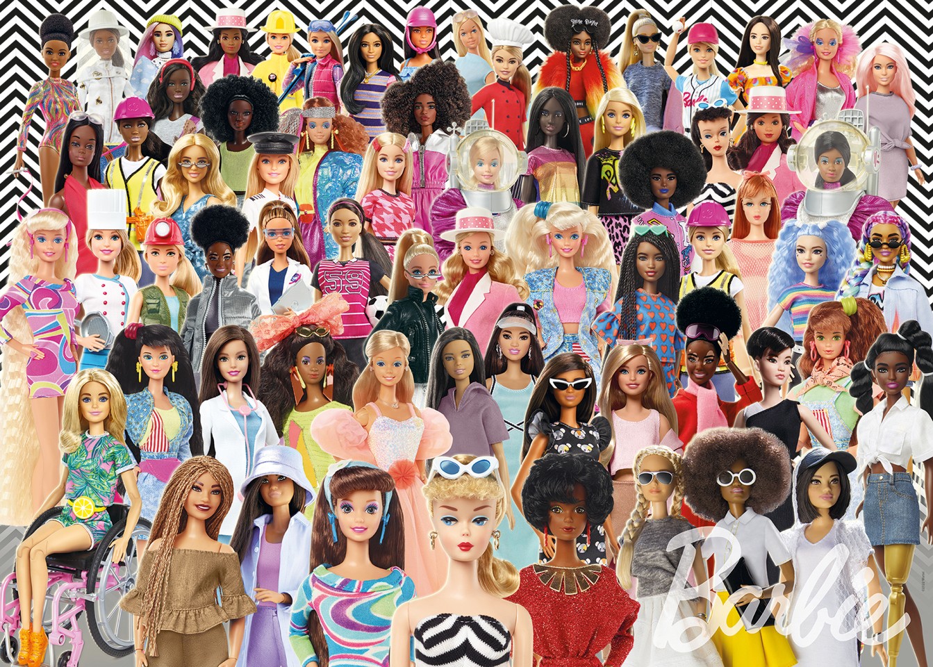 Ravensburger - Puslespil Barbie Challenge 1000 brikker