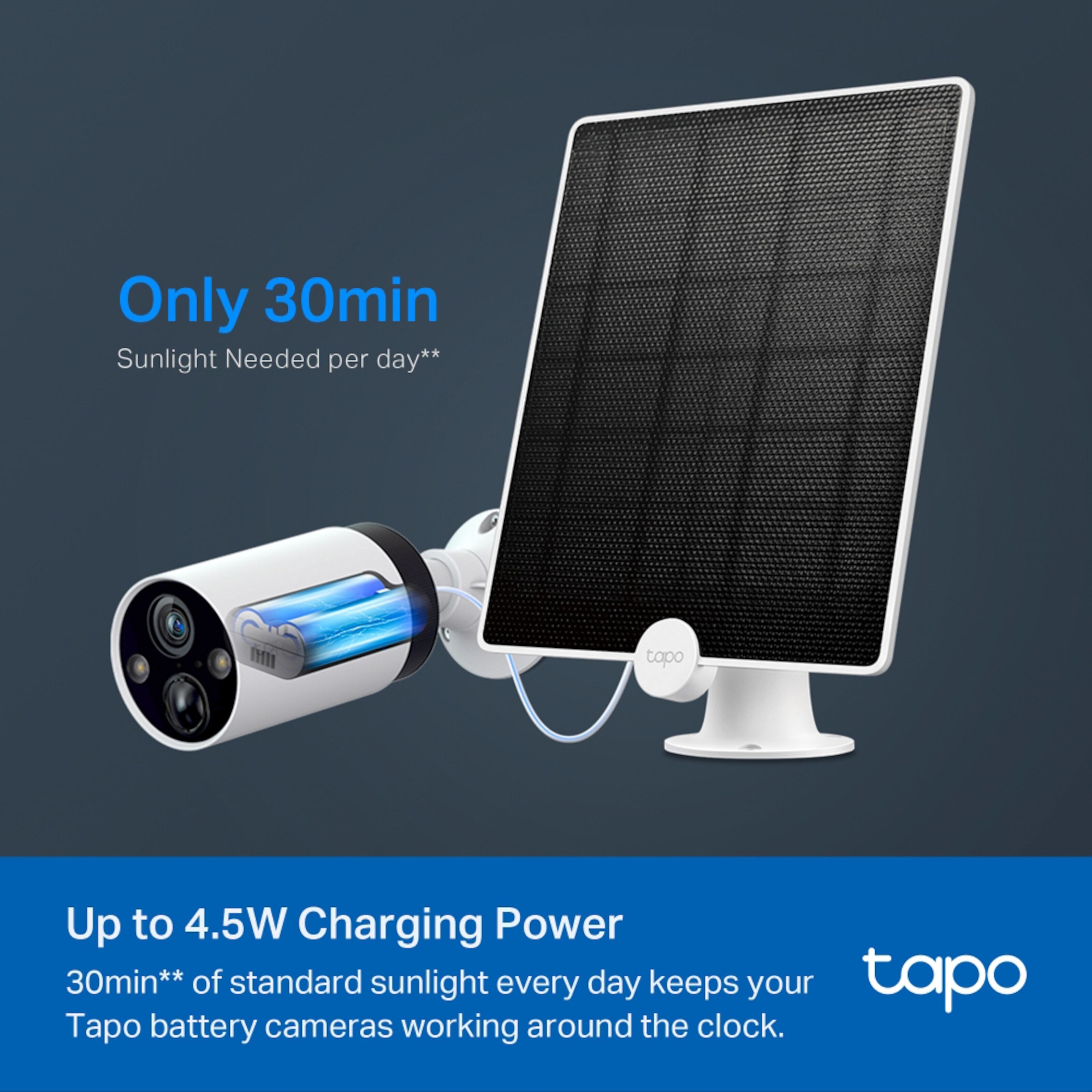 TP-link Tapo A200 Solpanel for overvåkingskamera