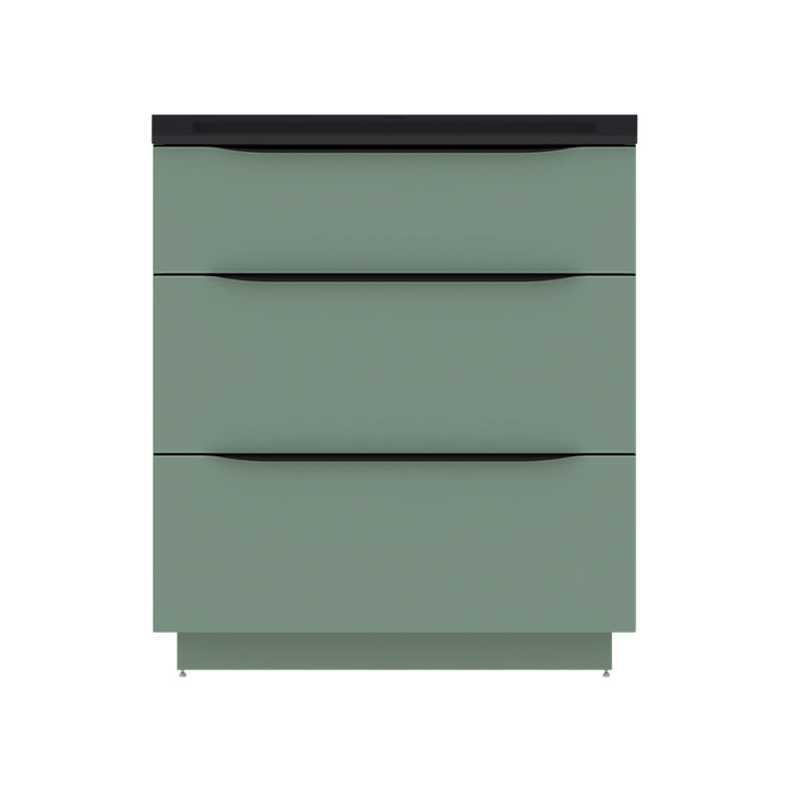 Meuble sous vasque à poser Pamili vert sauge mat 80 cm