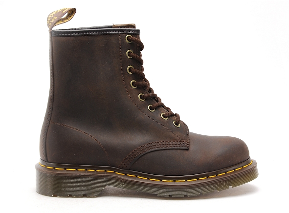 Dr martens boots bottine plates femme 1460 gaucho marron