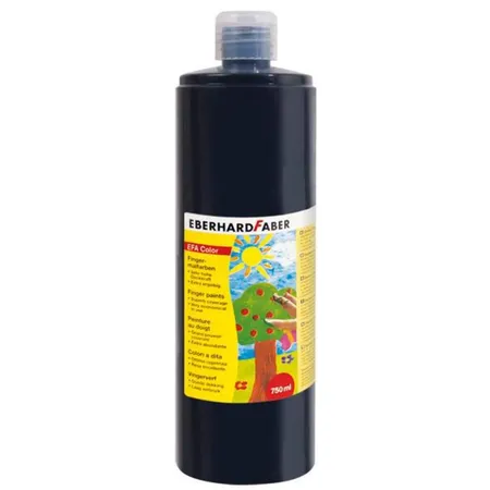 Eberhard Faber Fingerfarbe schwarz, 750ml