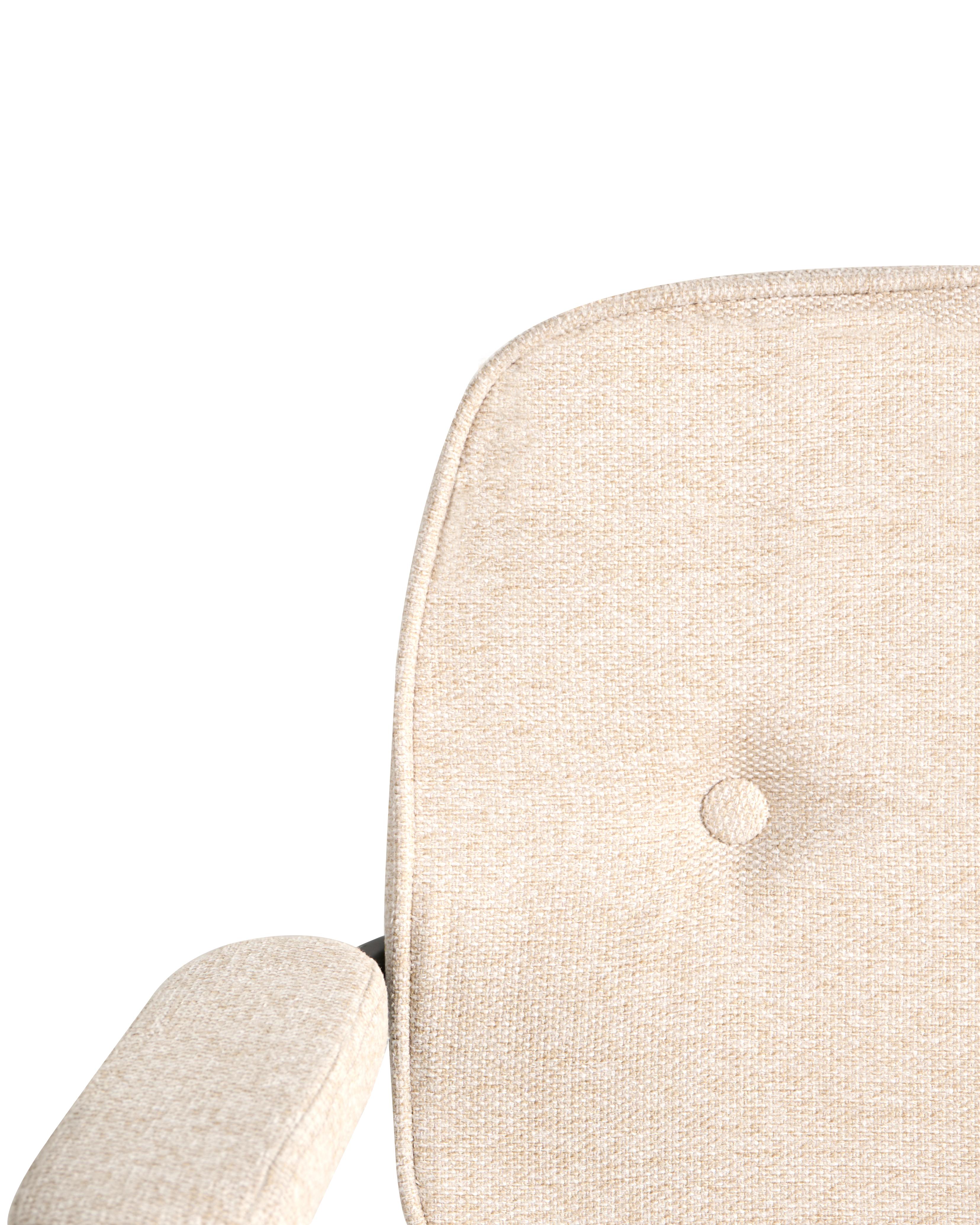 Bureaustoel PAWNEE Stof Lichtbeige