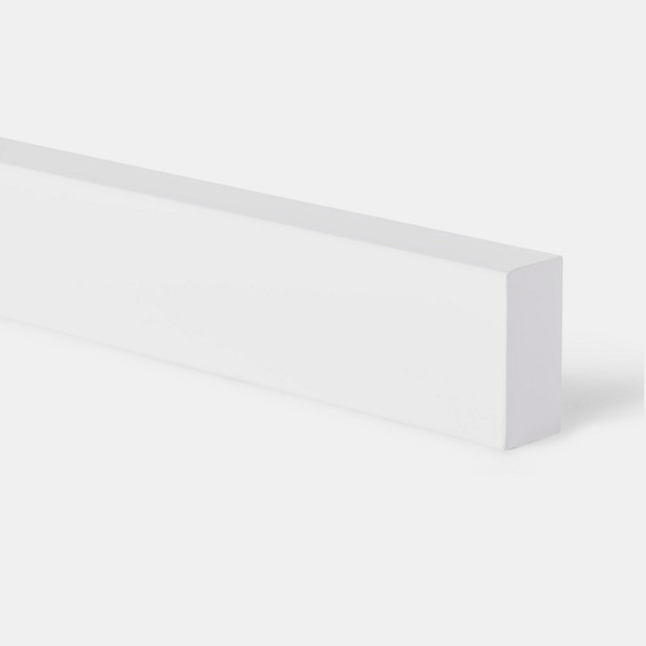 Bandeau de four Garcinia blanc brillant l. 59,7 cm x H. 5,8 cm GoodHome