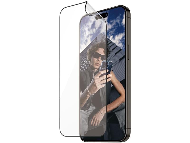 Panzerglass Displayschutz Matrix iPhone 15 Pro Max Displayschutzfolie mit Applicator und D30 (Rec. PET) für das Apple iPhone 15 Pro Max