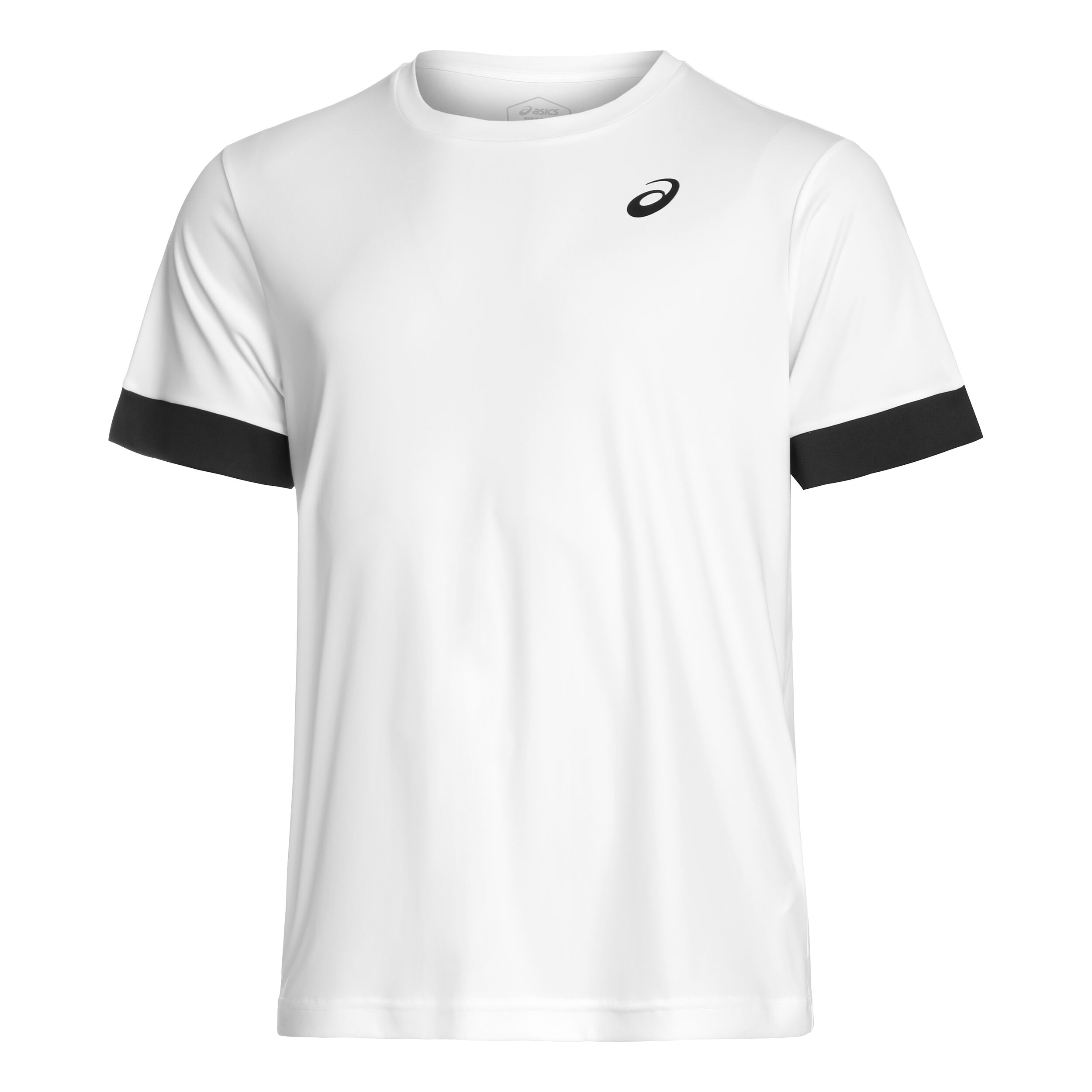 ASICS Court Shortsleeve Tee T-shirt Hommes - Blanc , Bleu Foncé