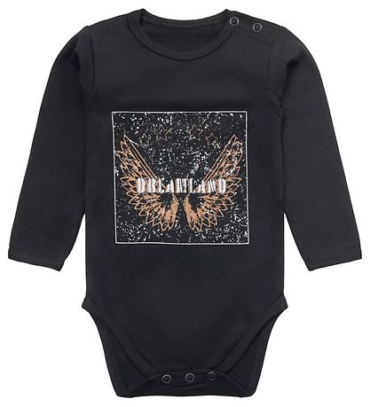 Petit by Sofie Schnoor Body l/æ - Dicte - Sort m. Print