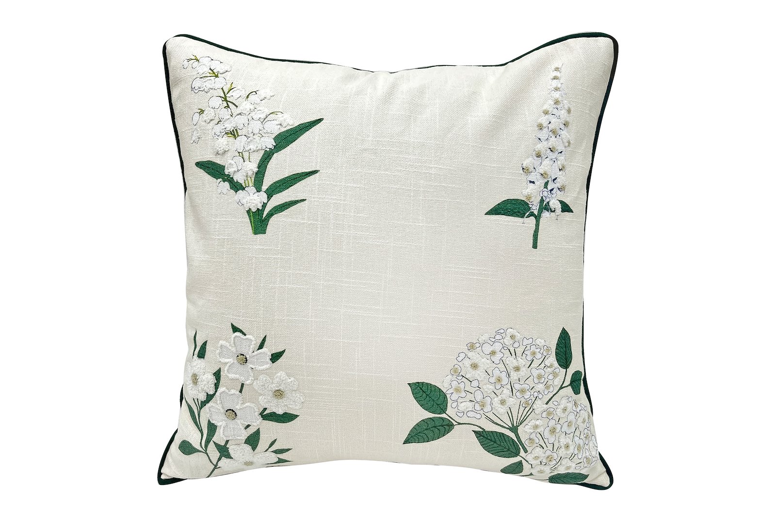Chloe pute Offwhite med broderi 50x50 cm