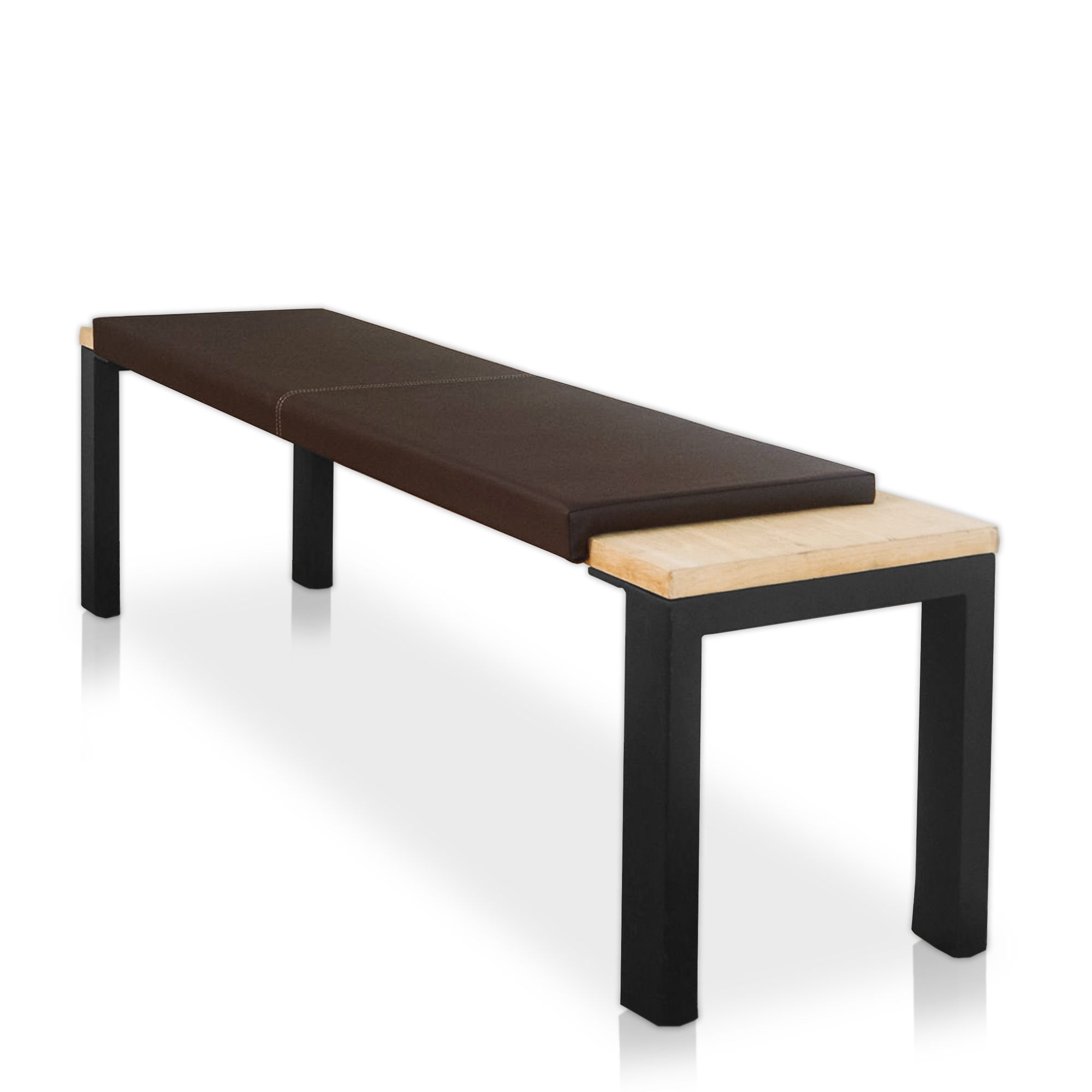 Lycce XXL Klemmkissen Sitzkissen mit 1 Leiste, Kunstleder, Breite 1,5m