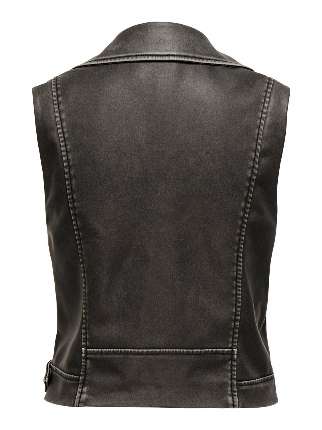 ONLY  Halli Vera Faux Leather Waistcoat