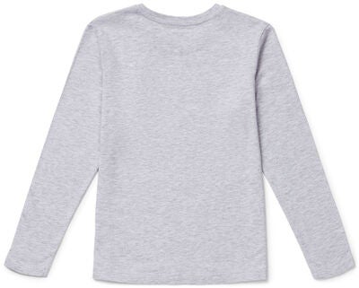 Luca & Lola Abel Langermet T-Shirt 2-pack, Grey Melange/Brown
