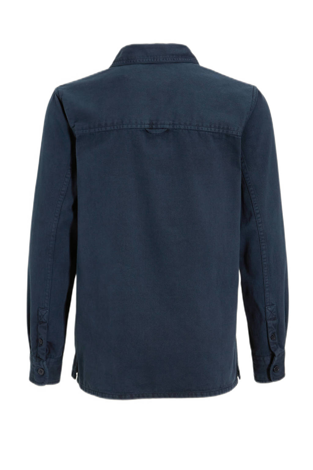 anytime twill overhemd navy