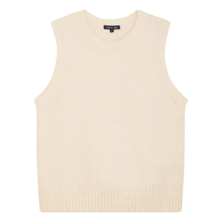 Soeur Pull Sans Manches Namaste | Ecru