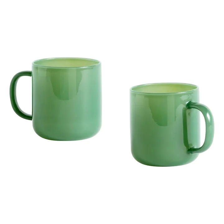 Hay Mug en borosilicate - Set de 2 | Vert