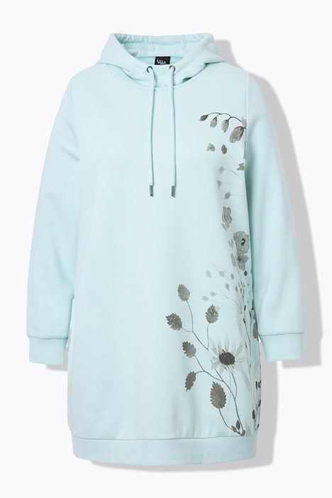 Hoodie, oversized, Gräser, Taschen, Langarm, Kapuzensweater