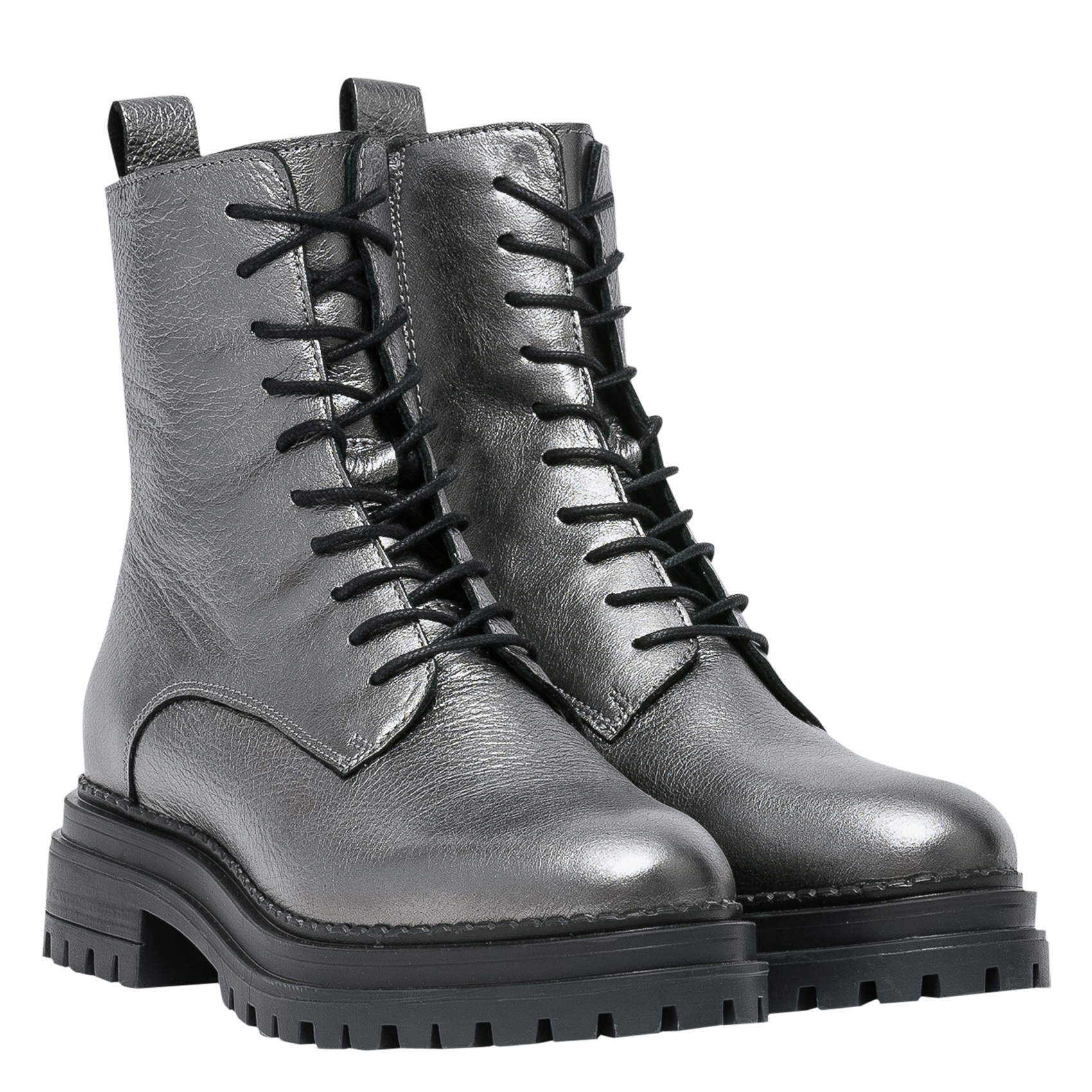 KLARINE - Boots en cuir | Argent