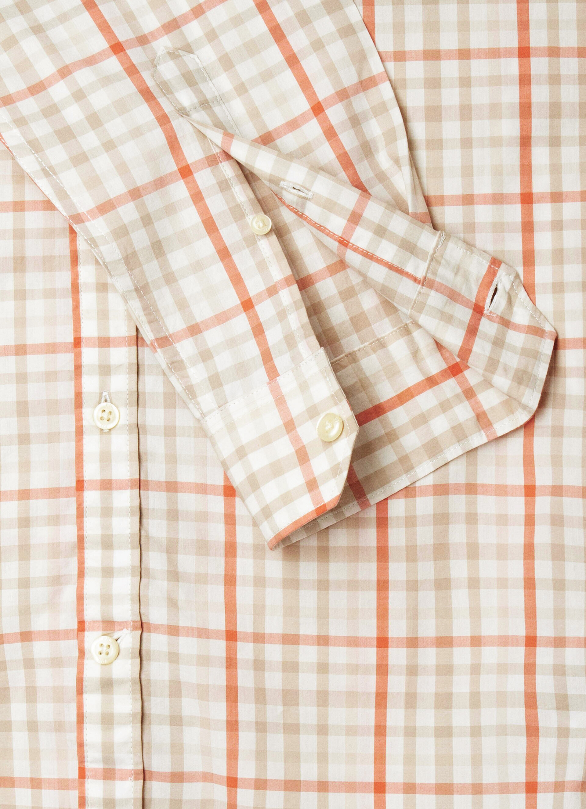 Camisa Lory Popelin com xadrez - multicolorida