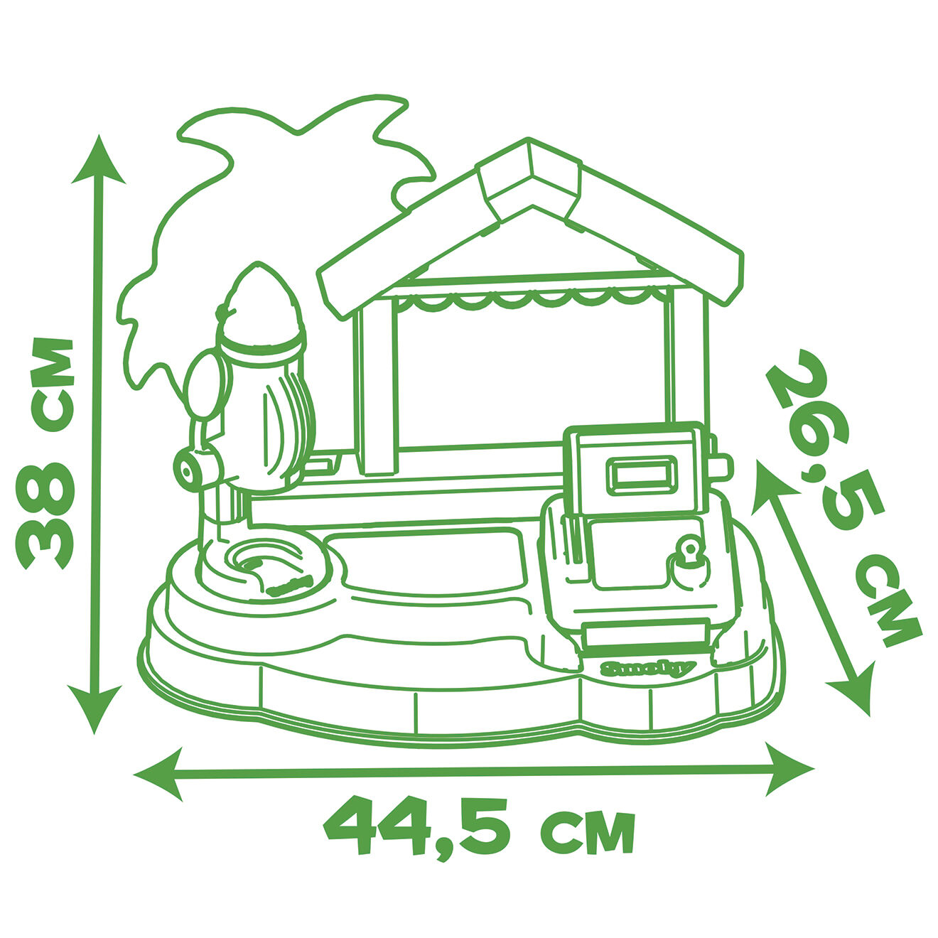Smoby Beach bar multicolore - 44.5x26.6x28.5 cm