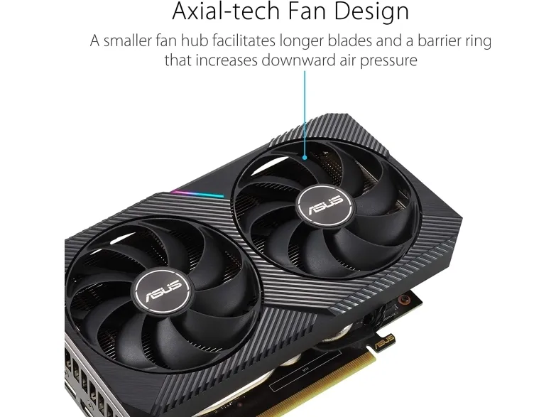ASUS DUAL-RTX3060-O12G-V2 - OC Edition - grafikkort - GF RTX 3060 - 12 GB GDDR6 - PCIe 4.0 x16 - HDMI, 3 x DisplayPort - LHR