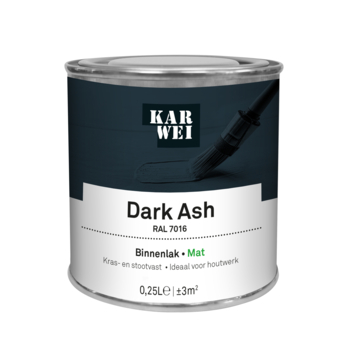 KARWEI binnenlak mat RAL 7016 dark ash 250 ml