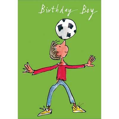 Birthday Boy Football Card