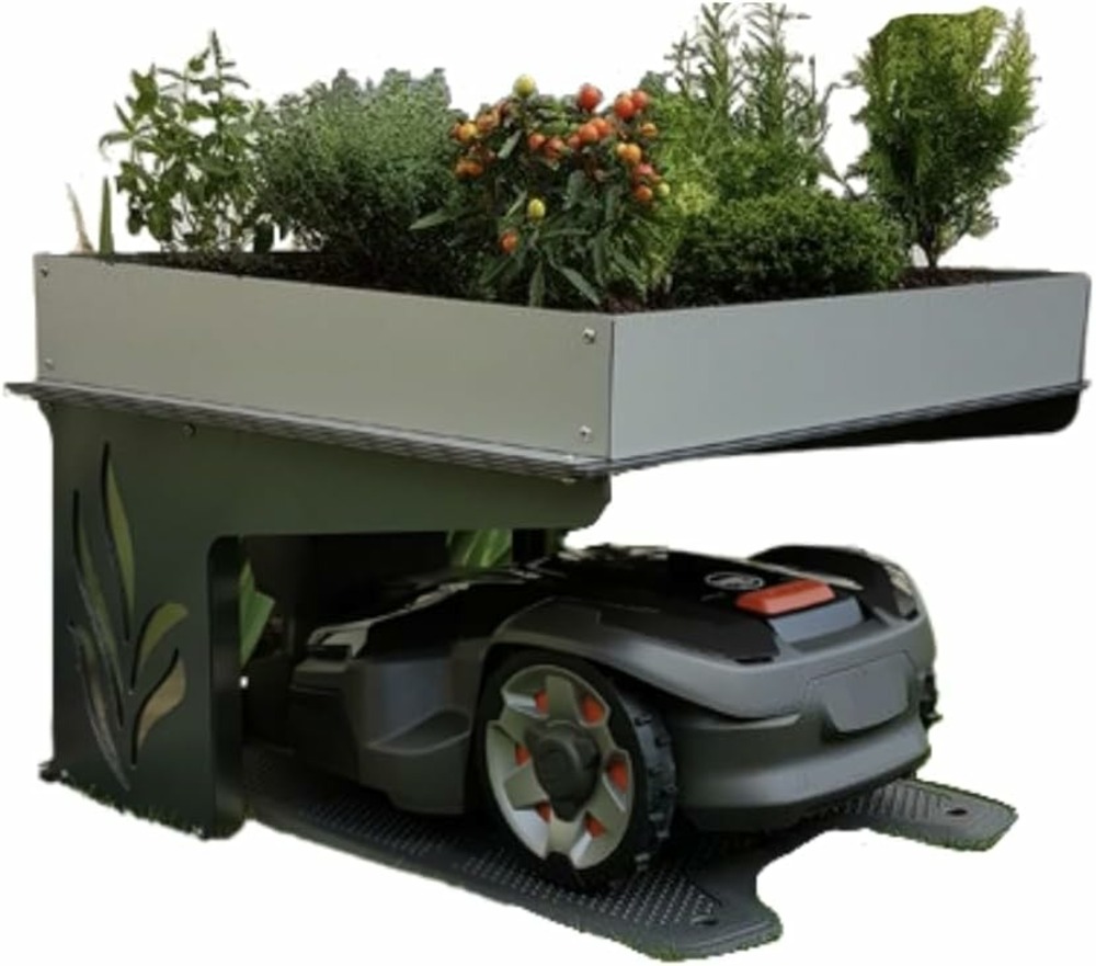 Abri Robot Tondeuse Life Jardinière 2 en 1 multimarque 73,5 x 59 x 40 cm | Résistant aux intempéries Protection UV | Made in Europe