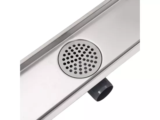 Drain de douche linéaire argenté 83 x 14 x 7 cm 02_0003058