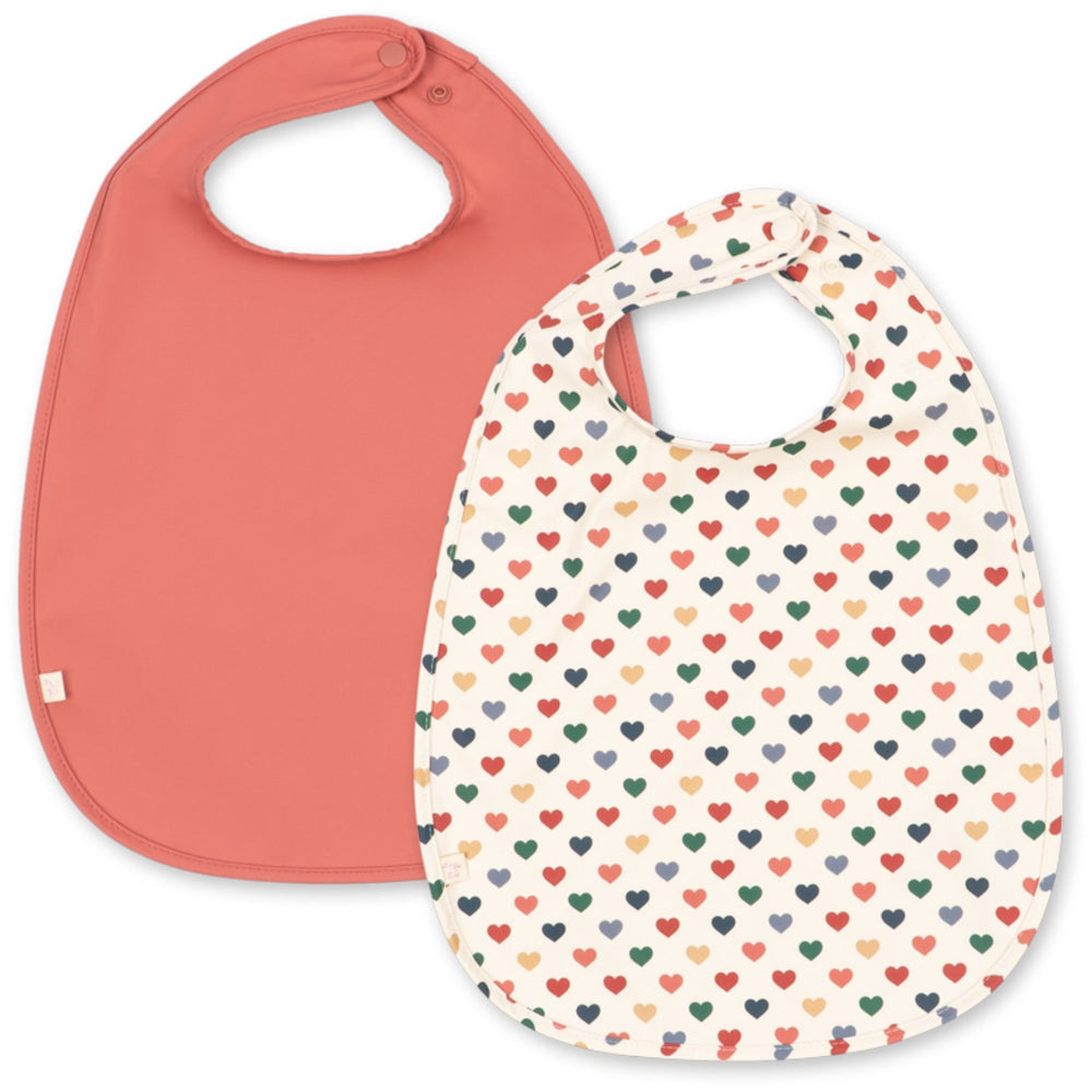 Køb Konges Sløjd Coeur Colore/Faded Rose 2 Pak Dinner Hagesmæk