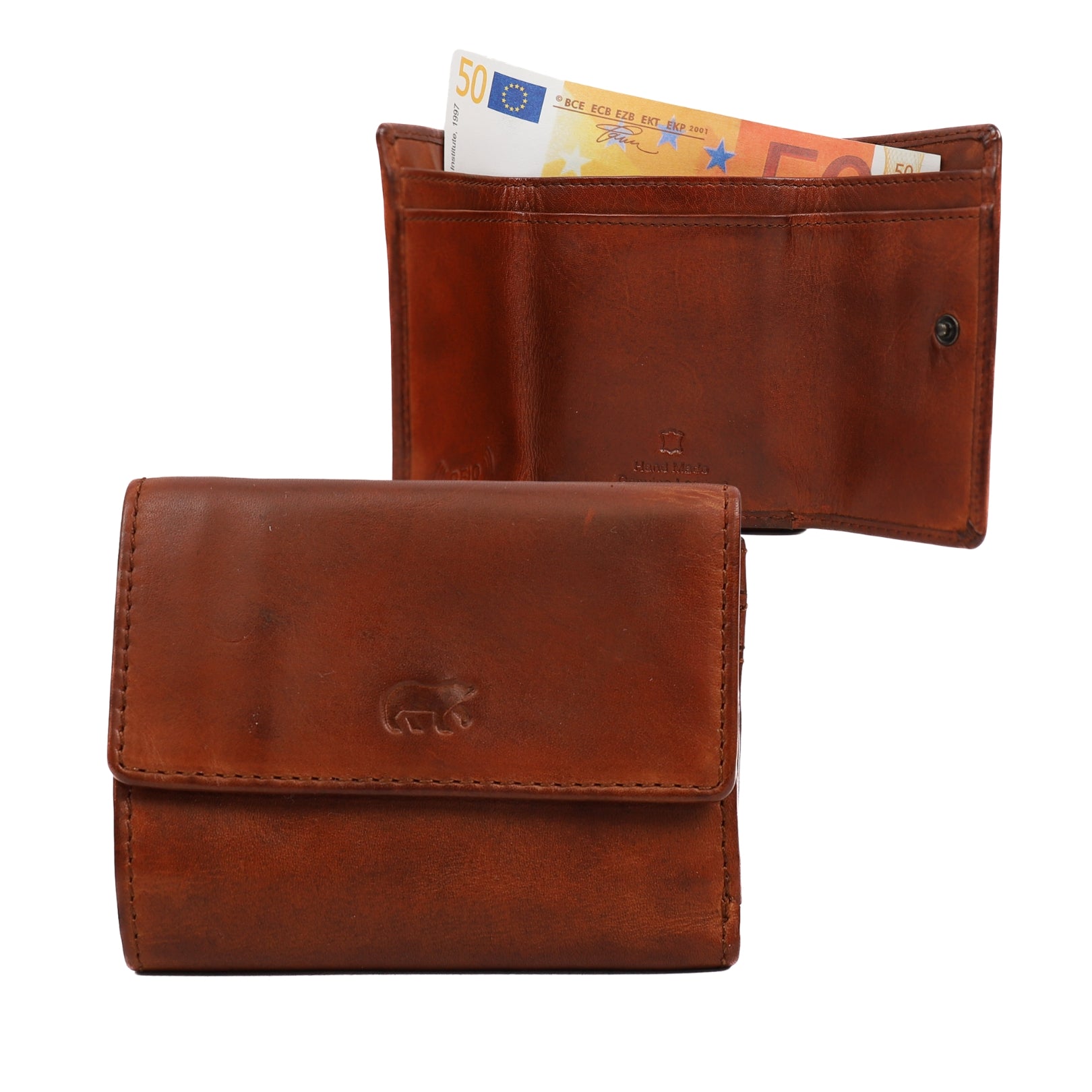 Portemonneetje 'Jolie' cognac Cognac