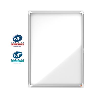 Nobo - Vitrine intérieure 9 A4 (1000 x 752 mm) - cadre aluminium fond métal
