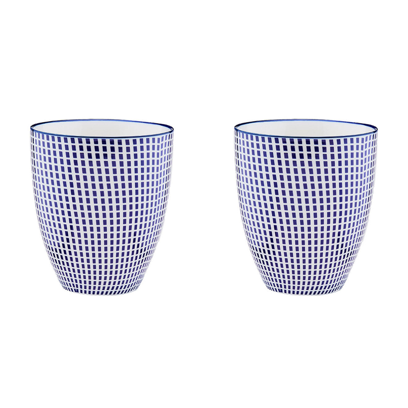 Bjorn 2 Mugs Pattern Dark blue bleu foncé - 30 cl