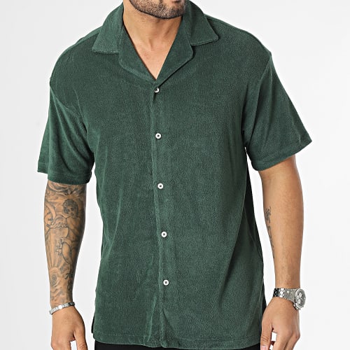 Chemise Manches Courtes Terry Resort Vert