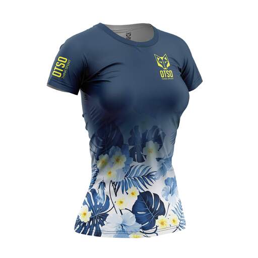Camisa de manga curta escura de primavera