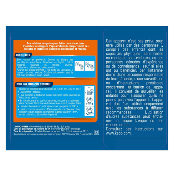 Diffuseur électrique anti moustique +1 recharge