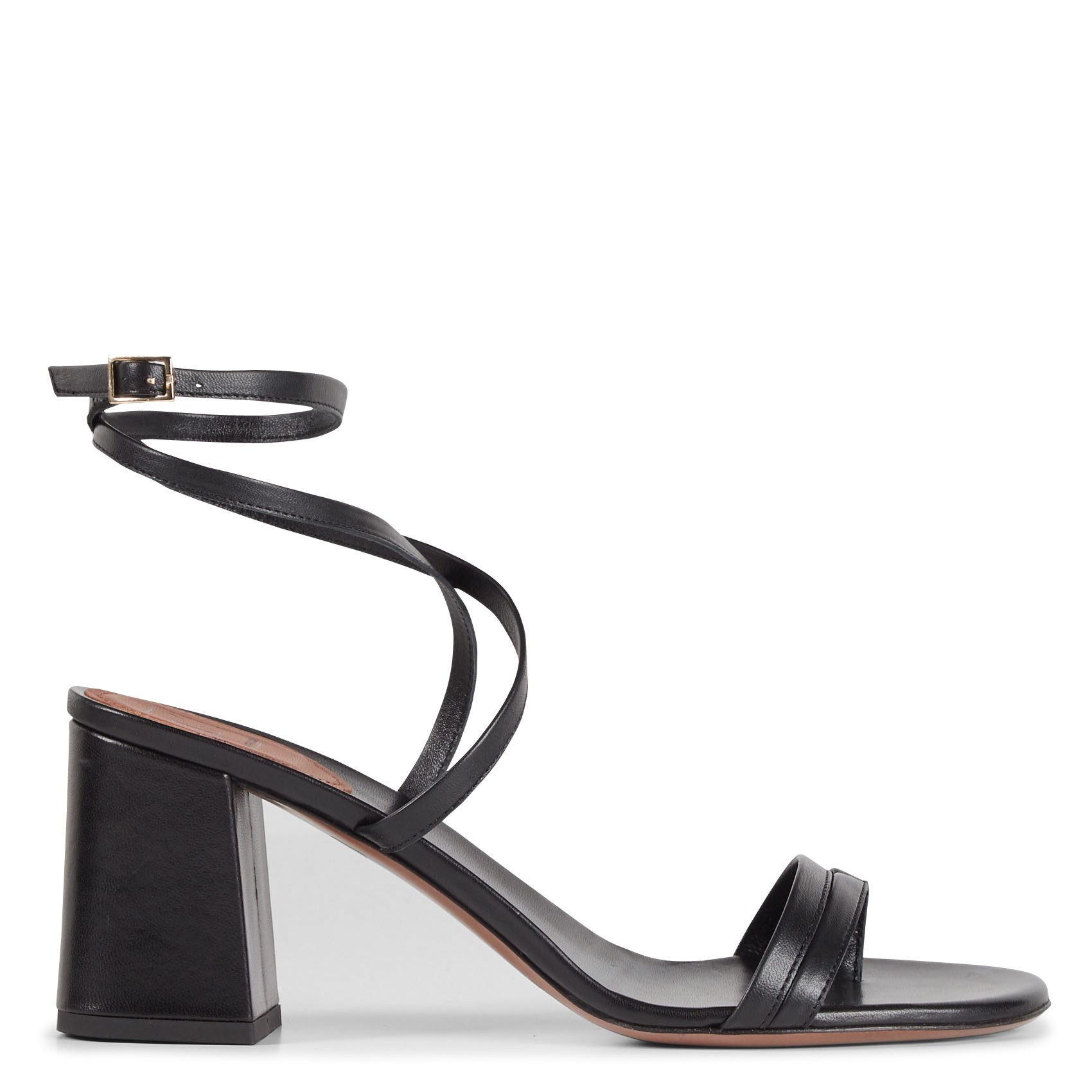 Sandales à talons hauts en cuir | Noir