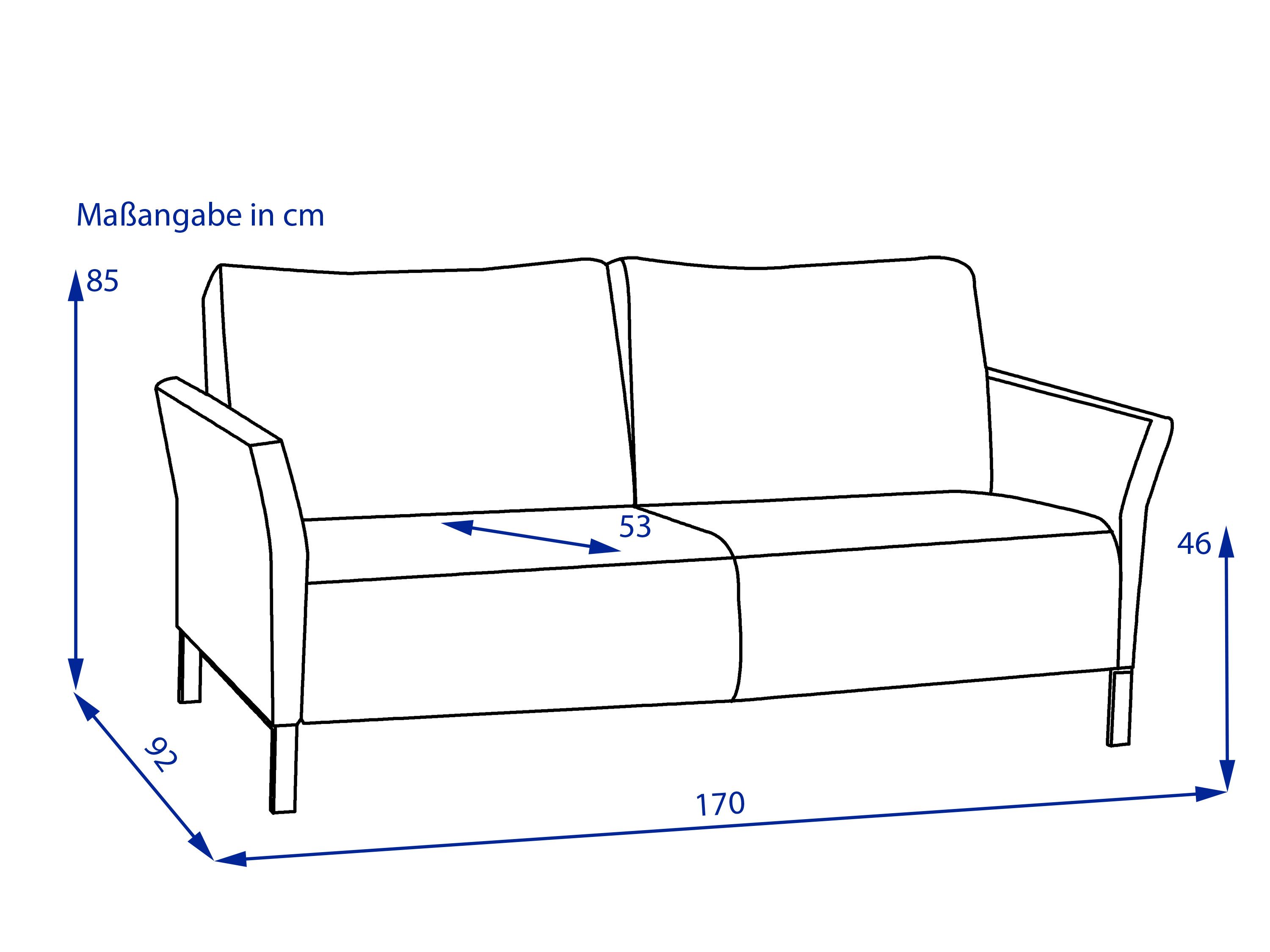 Sofa 2,5 Sitzer MODENA 220
