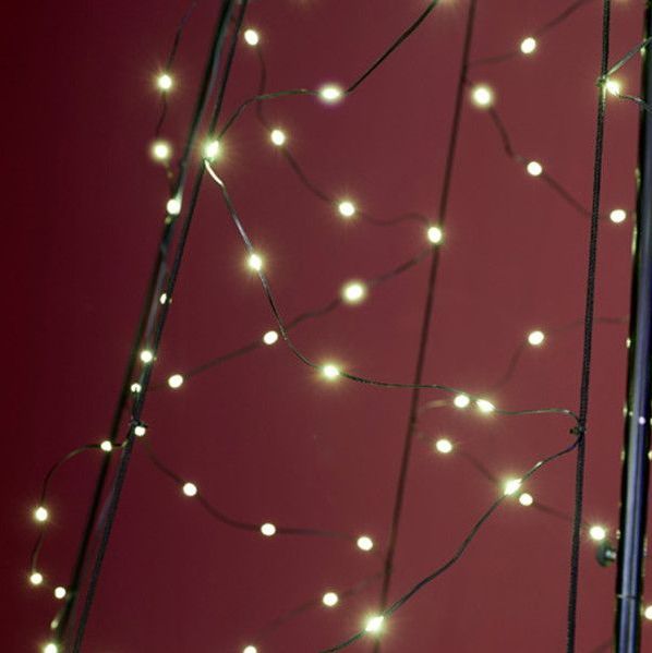 Lumineo - Vlaggenmast Kerstboom - 5 Meter - Ø 1.6 Meter - Kerstverlichting - Warm Wit Licht