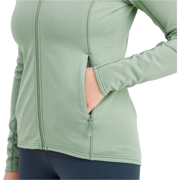 Veste polaire randonnée MONTANE W PROTIUM HOODIE PALE SAGE PALE SAGE