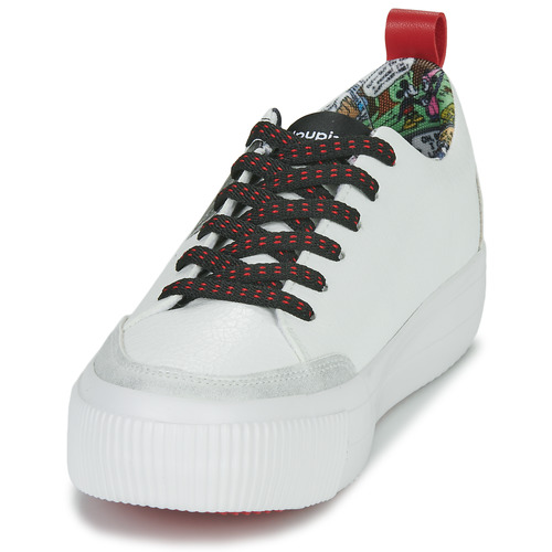 Desigual - STREETMICKEY CRACK - Blanc / Noir