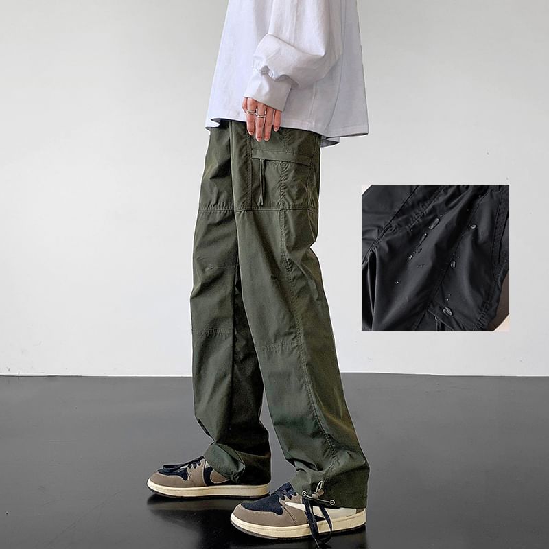 Kimeya - Hoge taille effen harem cargobroek