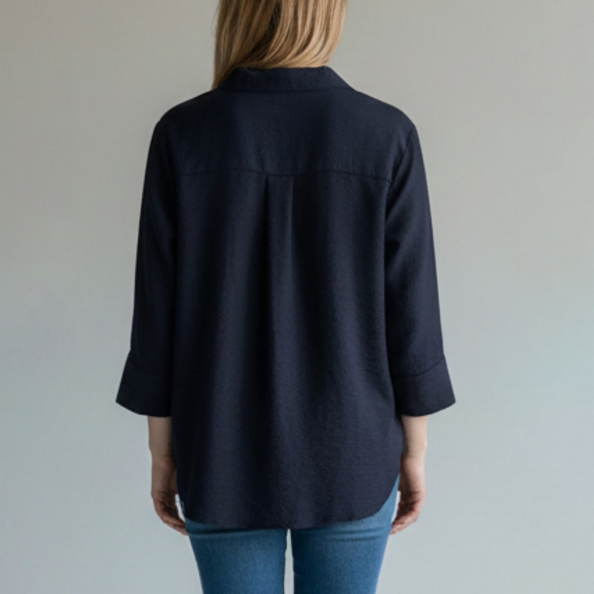 Blouse Femme bleu marine